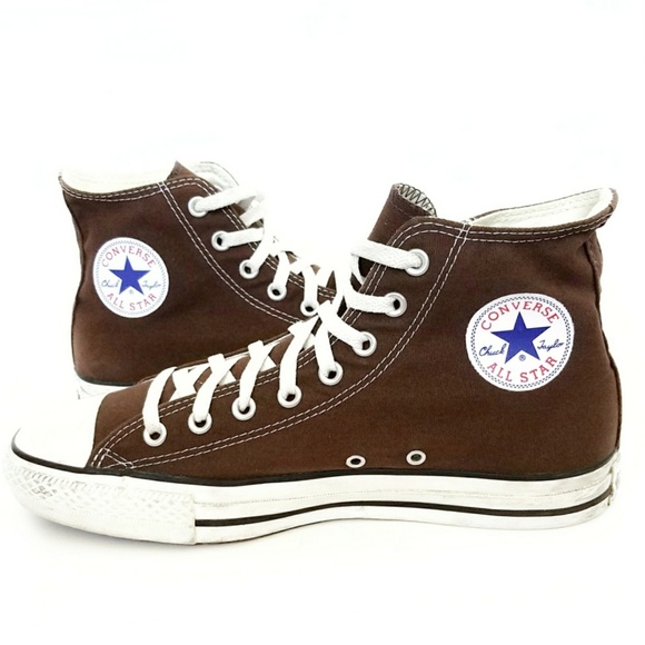 high top brown converse